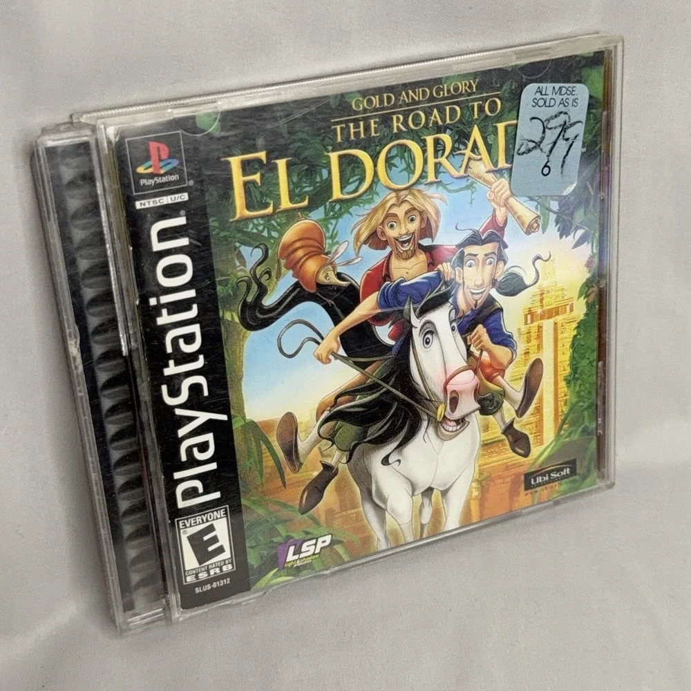 PS1 Gold and Glory The Road to El Dorado PlayStation Complete CIB Tested Fair